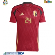 Maglie da calcio Belgio Amadou Onana #24 Prima Maglia Europei 2024 Manica Corta
